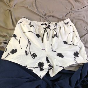 ASOS design swim trunks leaf print